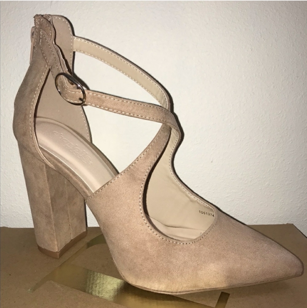 Nude Pointed Toe Heels